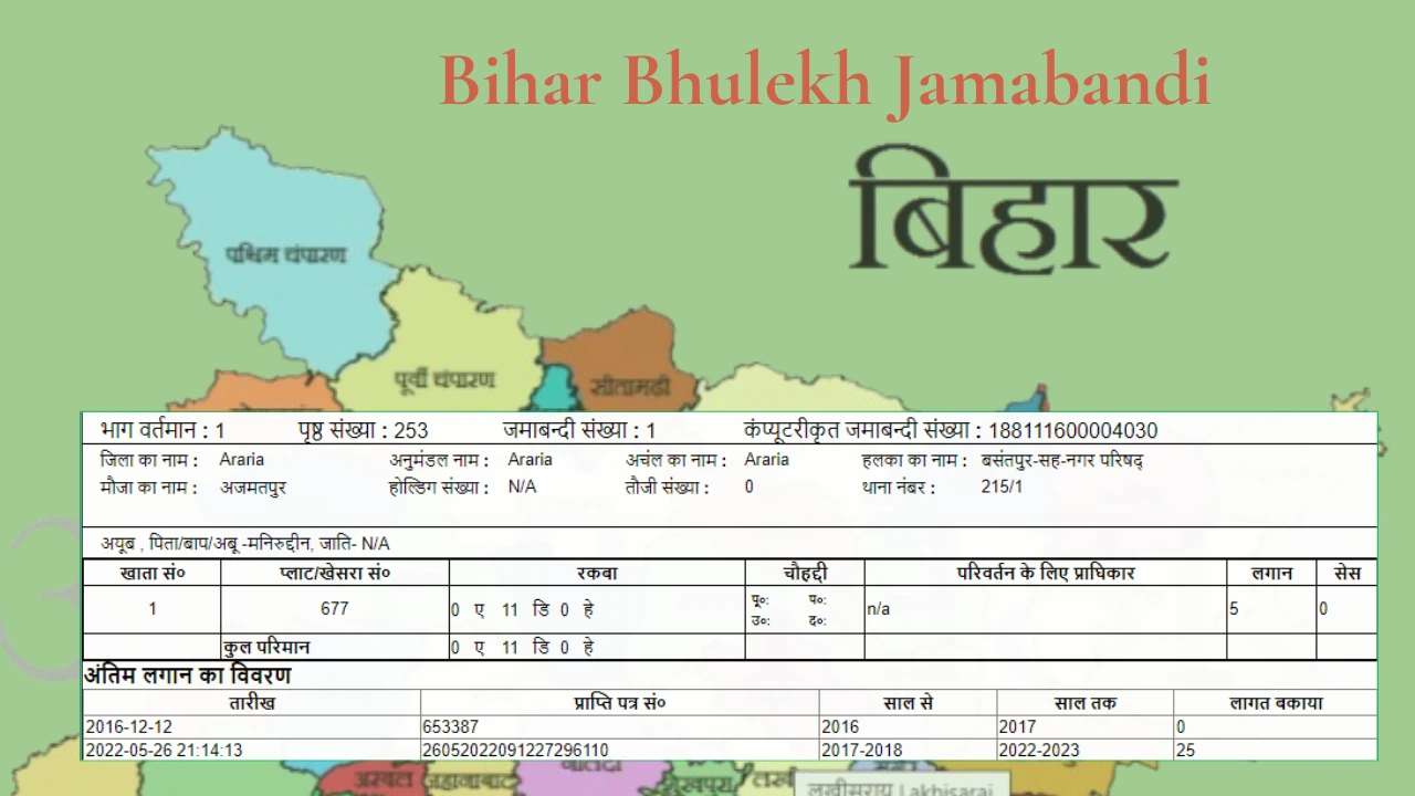 Bihar Bhulekh Jamabandi