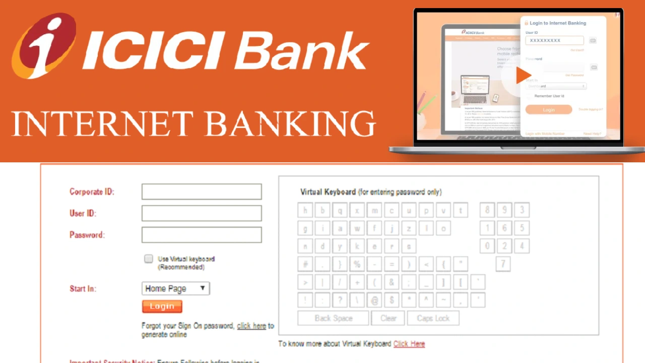 ICICI Corporate E-BankingInternet Banking Login