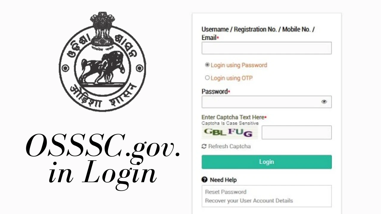 OSSSC.gov.in Login