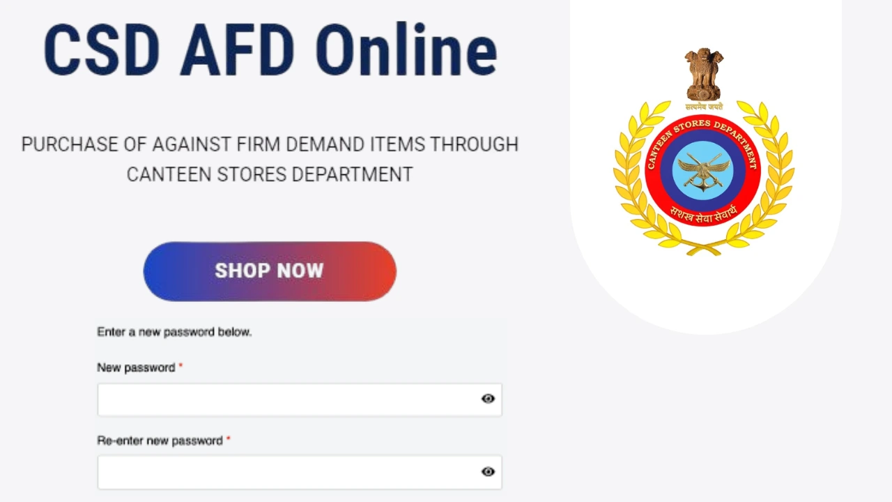 CSD AFD Online Login ID and Password